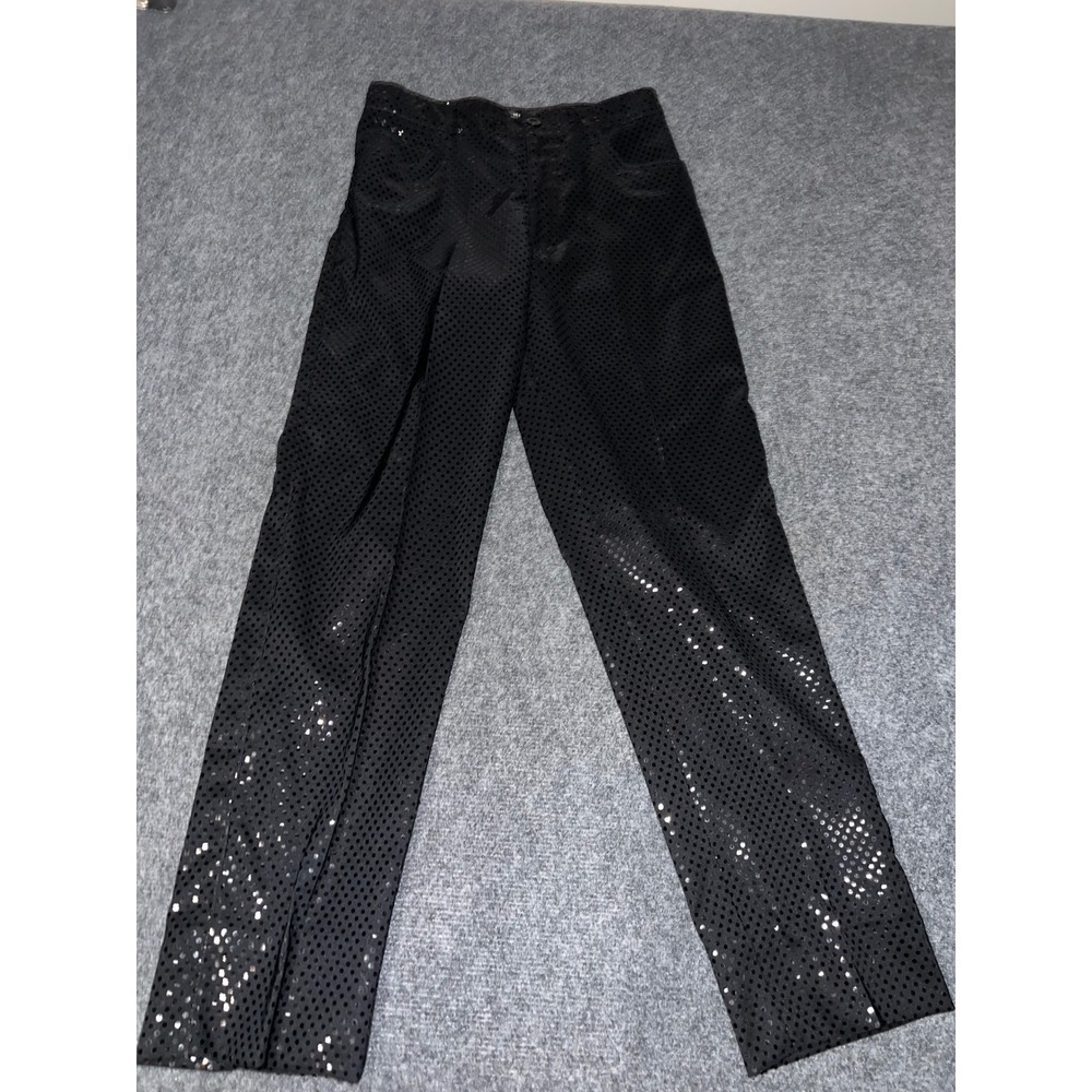Mesmerize Womens Size 6 Black Sequin Straight Leg Pants 5P10W